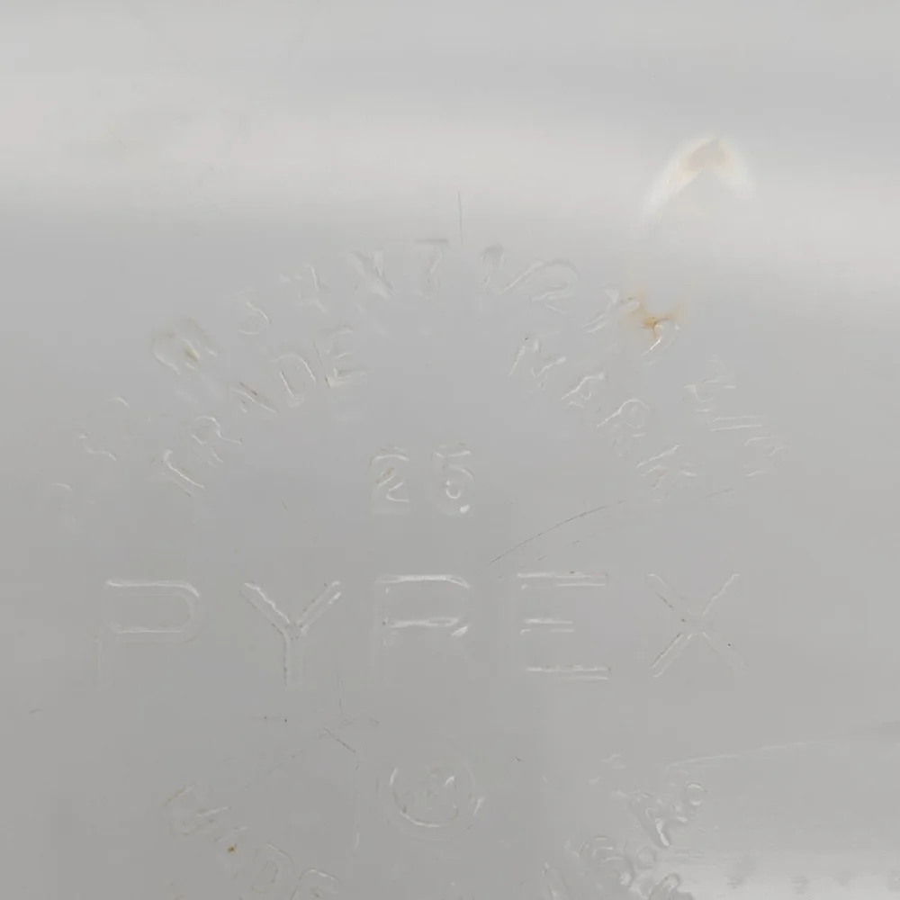 Pyrex Clear Glass Baking Dish with Embossed Logo